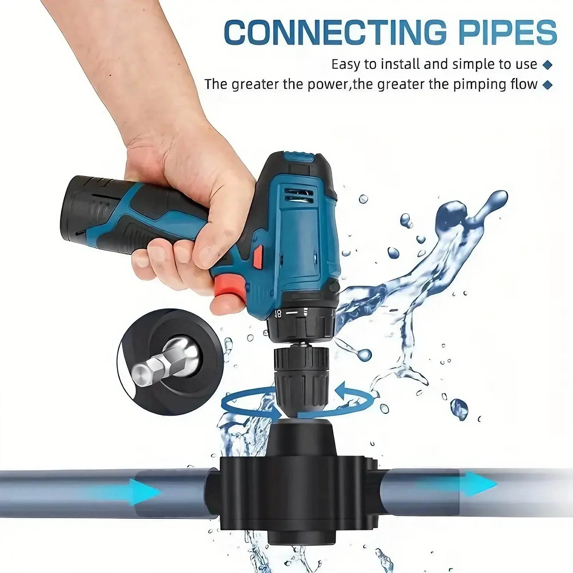 Portable Home Garden Outdoor Tool Electric Drill Pump Diesel Oil Fluid Water Pump Mini Hand Self-priming Liquid Transfer Pumps