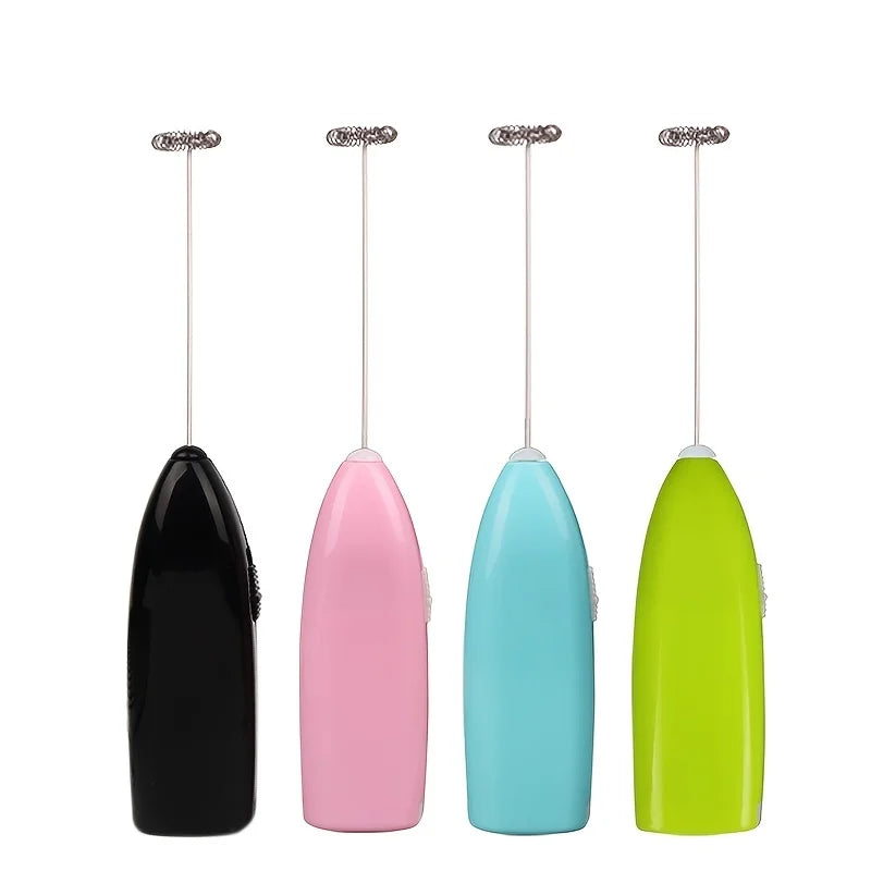 Handheld Electric Egg Beater Mini Battery Powered Milk Frother Coffee Drink Mixer Milk Foamer Kitchen Tools